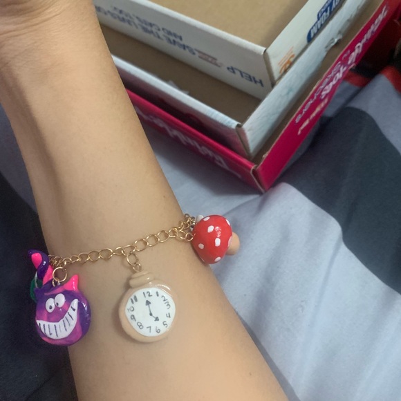 Alice in wonderland charm bracelet